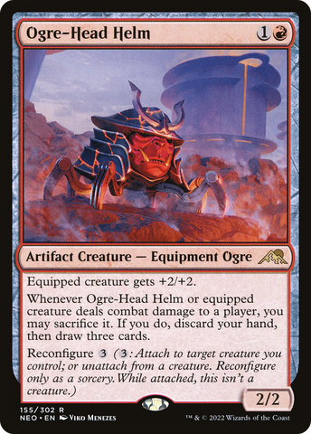 Ogre-Head Helm (NEO-155)  - Kamigawa: Neon Dynasty