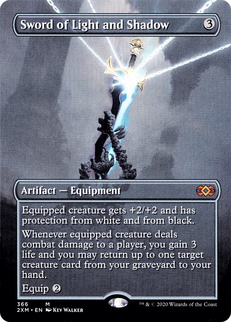 Sword of Light and Shadow (Borderless) (2XM-366)  Foil - Double Masters