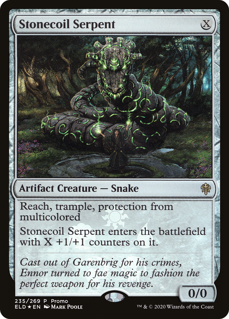 Stonecoil Serpent (MEDIA-235)  Foil - Throne of Eldraine Promos