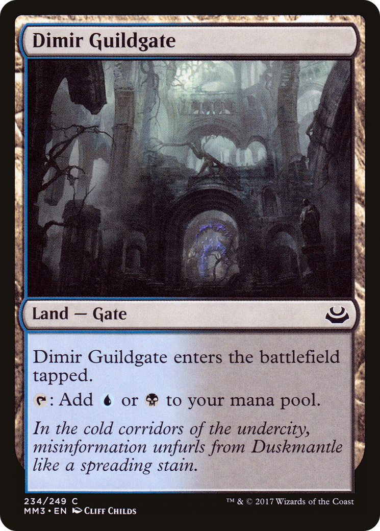 Dimir Guildgate (MM3-234)  Foil - Modern Masters 2017
