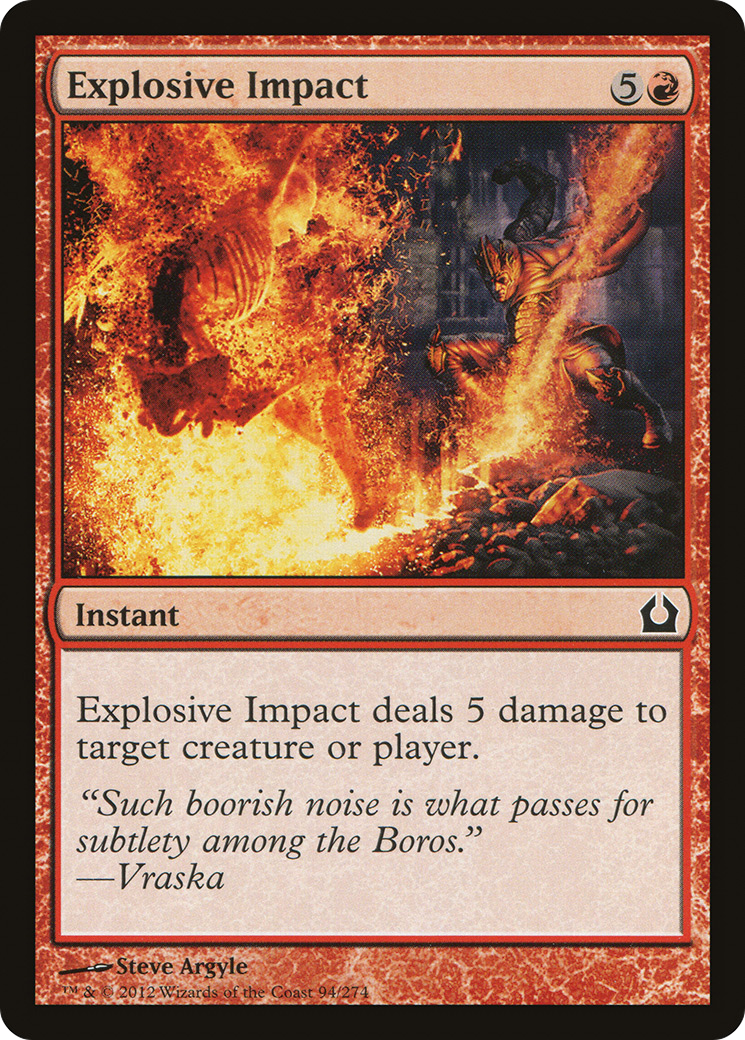 Explosive Impact (RTR-094)  Foil - Return to Ravnica