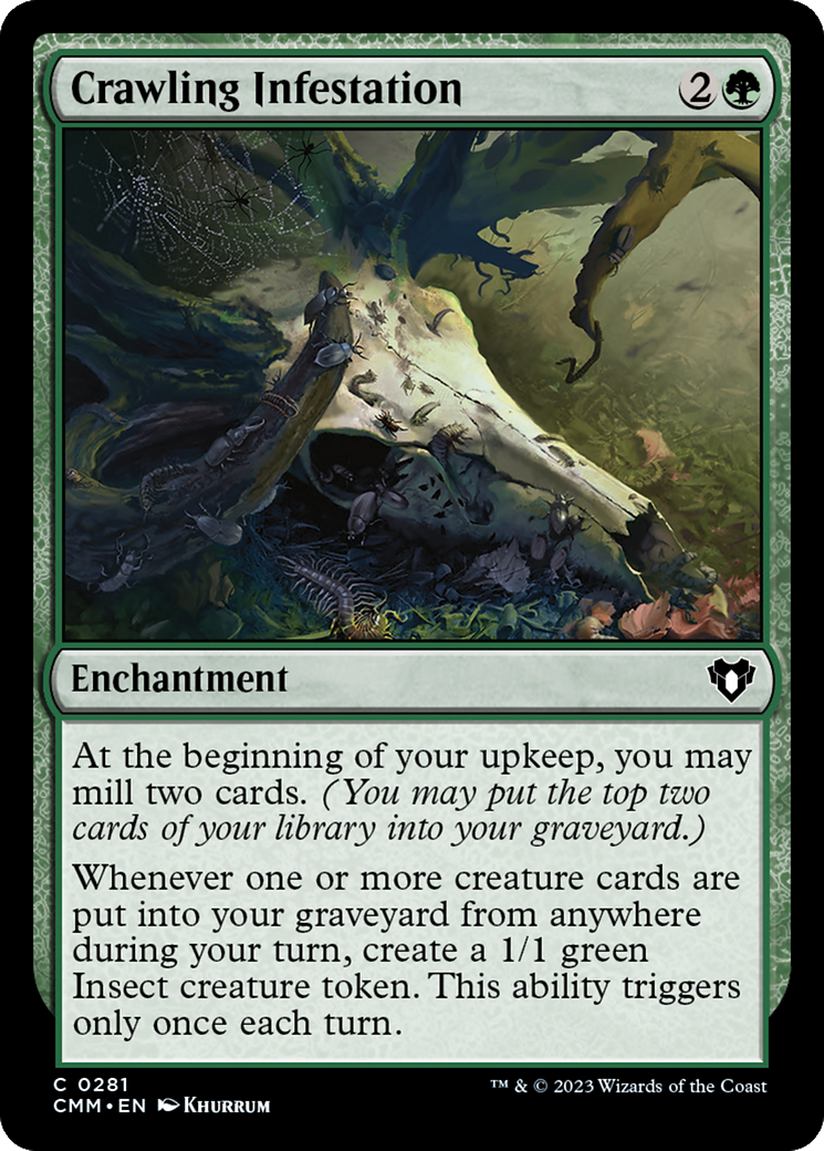 Crawling Infestation (CMM-281)  Foil - Commander Masters