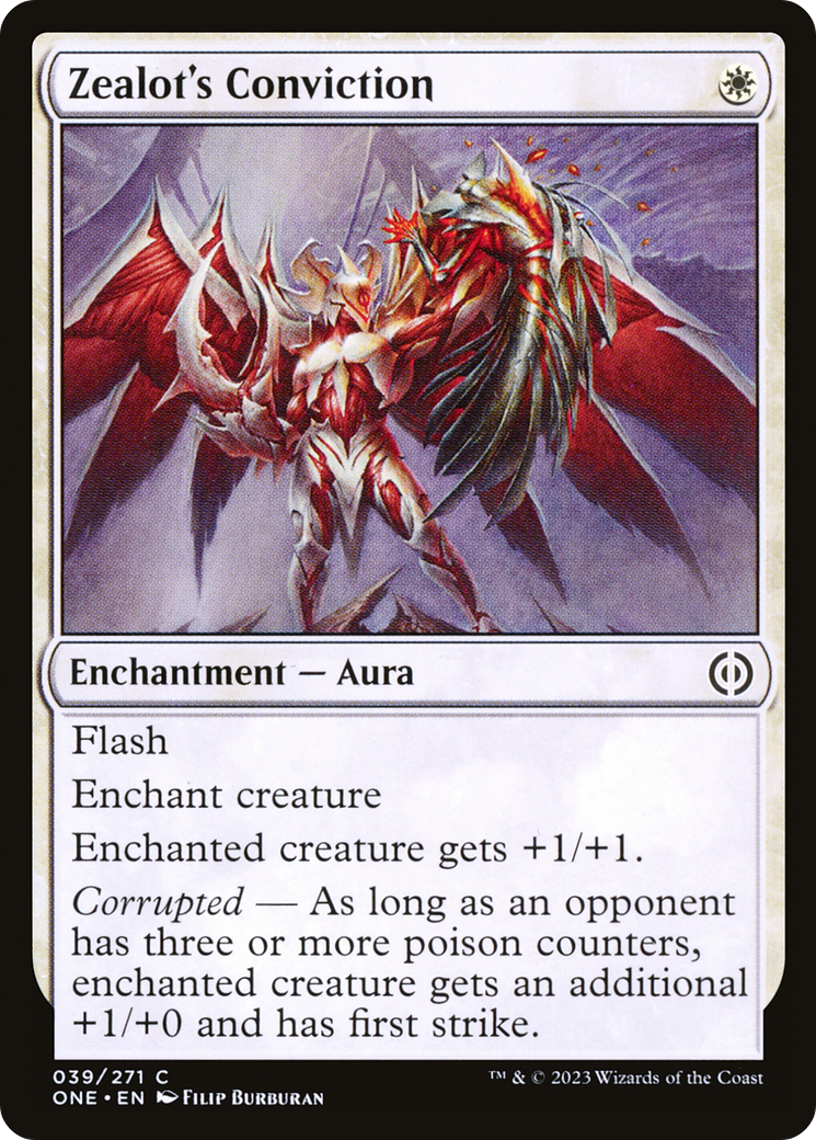 Zealot's Conviction (ONE-039)  - Phyrexia: All Will Be One