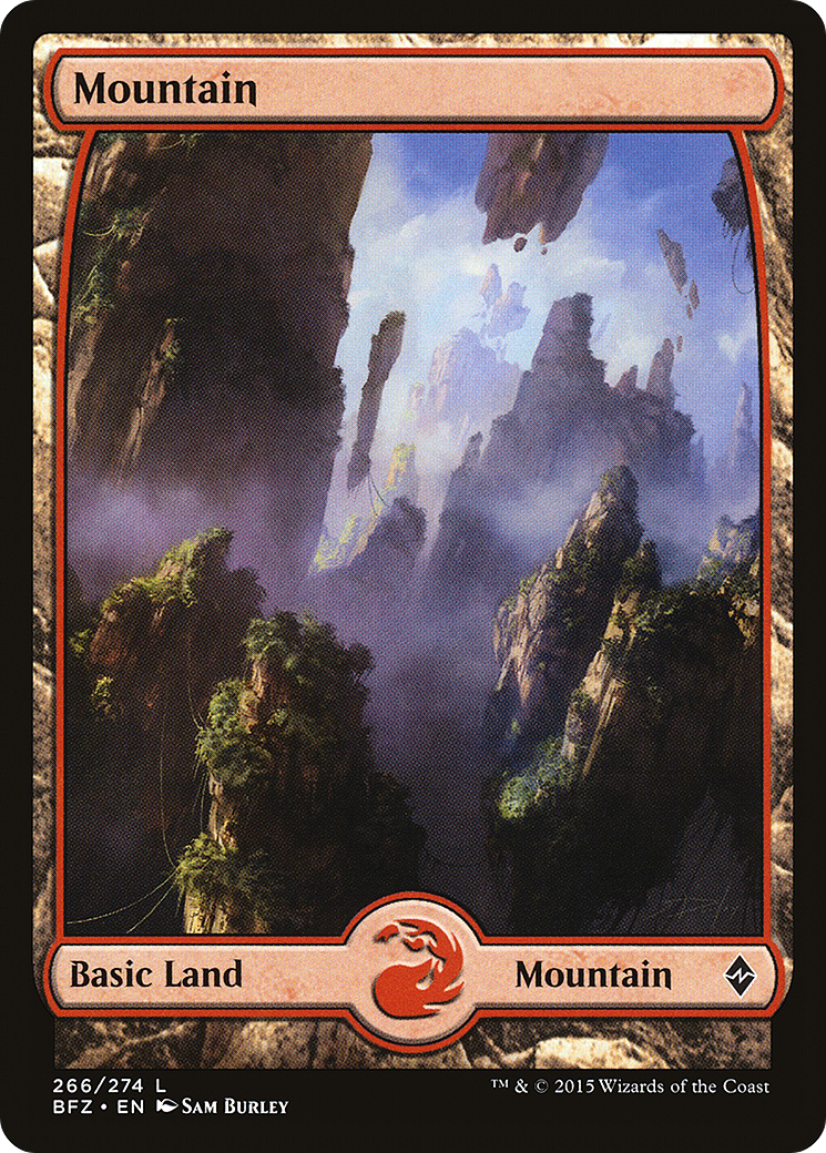 Mountain (266) - Full Art (BFZ-266)  - Battle for Zendikar
