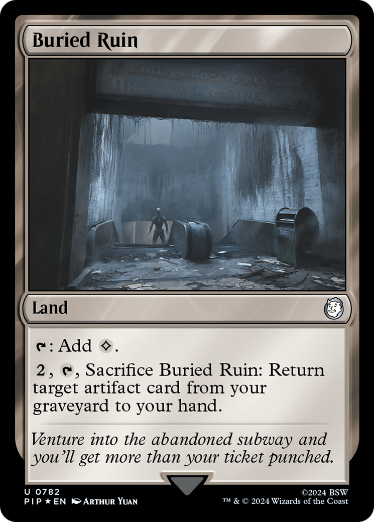 Buried Ruin (Surge Foil) (PIP-782)  Foil - Fallout