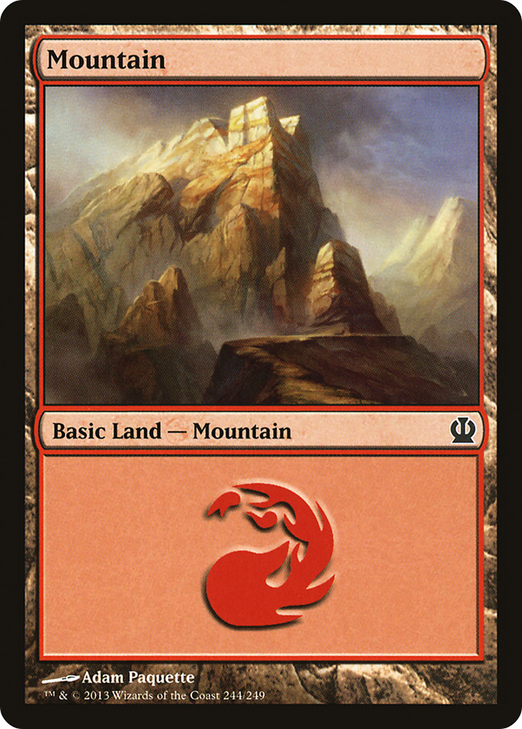 Mountain (244) (THS-244)  Foil - Theros