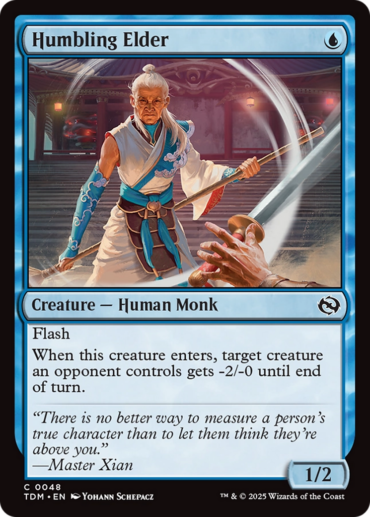 Humbling Elder (TDM-048)  Foil - Tarkir: Dragonstorm