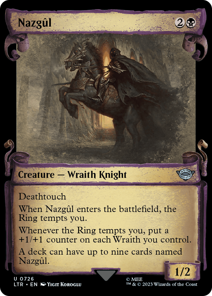 Nazgul (0726) (Showcase Scrolls) (LTR-726)  - The Lord of the Rings: Tales of Middle-earth: (Showcase)