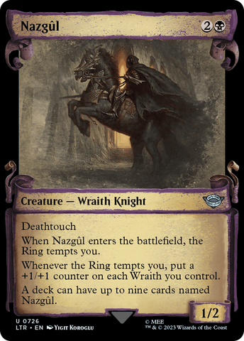 Nazgul (0726) (Showcase Scrolls) (LTR-726)  Foil - The Lord of the Rings: Tales of Middle-earth: (Showcase)