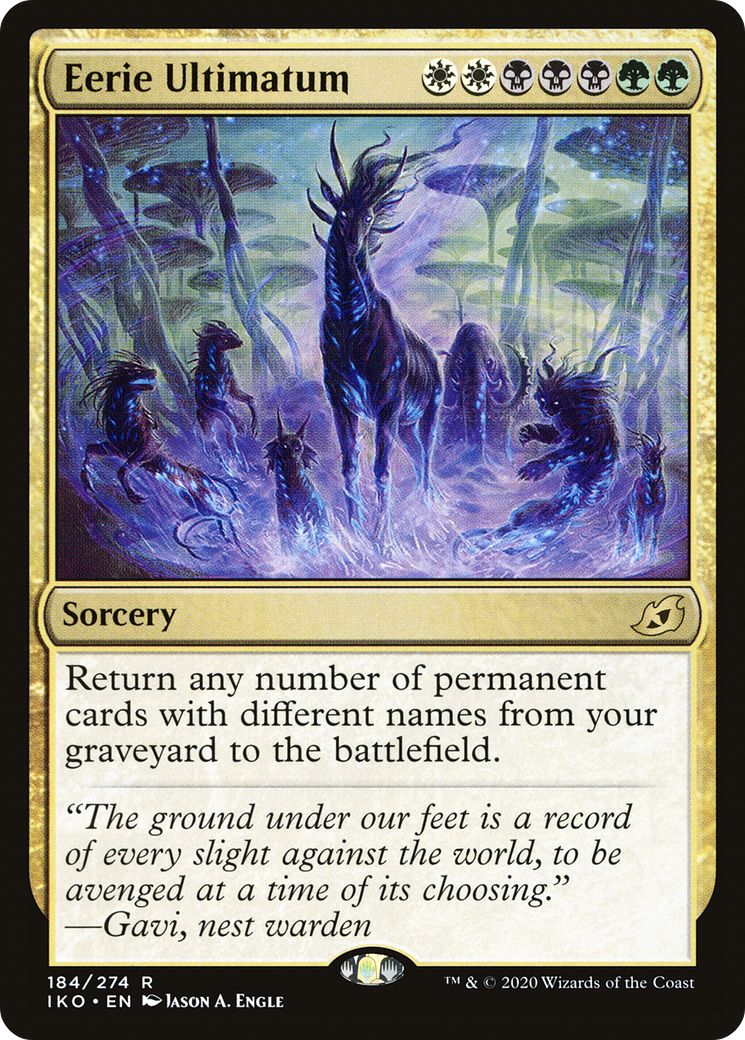 Eerie Ultimatum (IKO-184)  Foil - Ikoria: Lair of Behemoths
