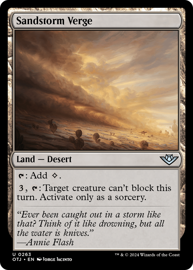 Sandstorm Verge (OTJ-263)  - Outlaws of Thunder Junction