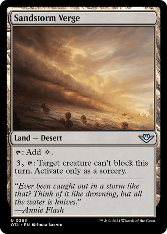 Sandstorm Verge (OTJ-263)  Foil - Outlaws of Thunder Junction