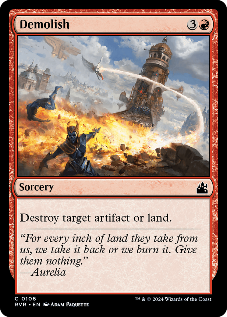 Demolish (RVR-106)  Foil - Ravnica Remastered