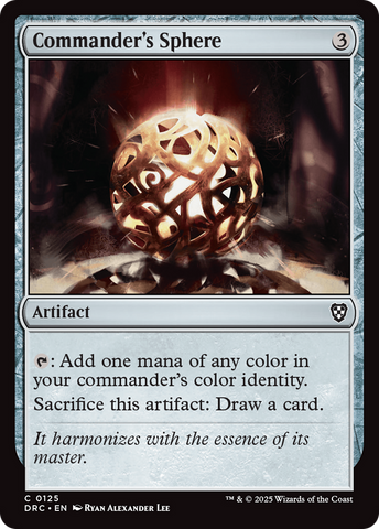 Commander's Sphere (DRC-125)  - Commander: Aetherdrift