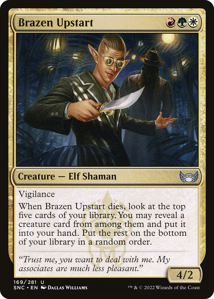Brazen Upstart (SNC-169)  Foil - Streets of New Capenna