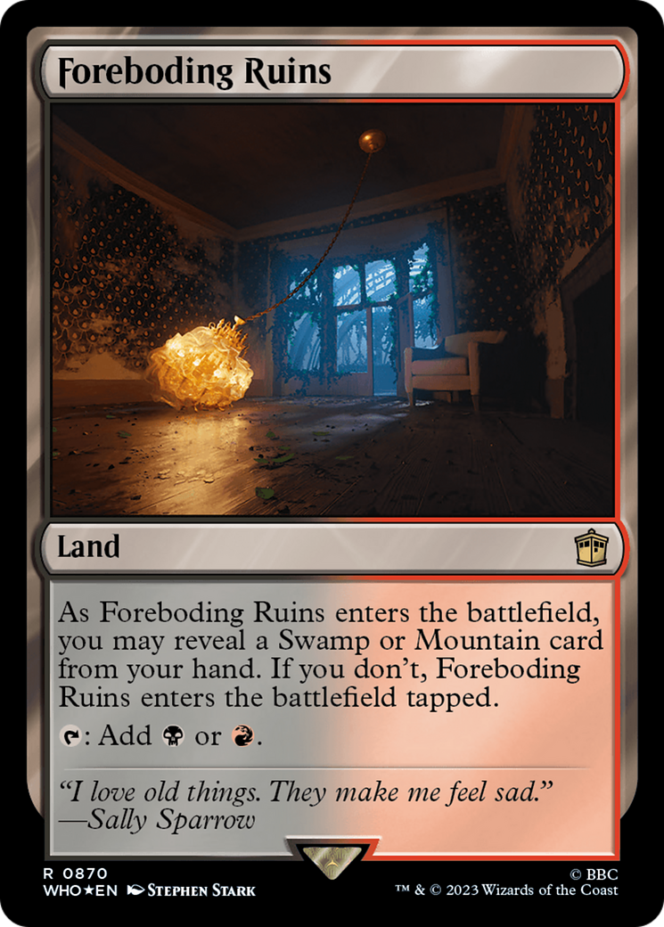 Foreboding Ruins (Surge Foil) (WHO-870)  Foil - Doctor Who