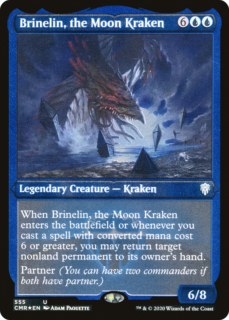 Brinelin, the Moon Kraken (Foil Etched) (CMR-555) - Commander Legends Foil
