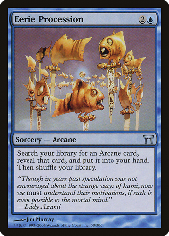 Eerie Procession (CHK-058)  Foil - Champions of Kamigawa