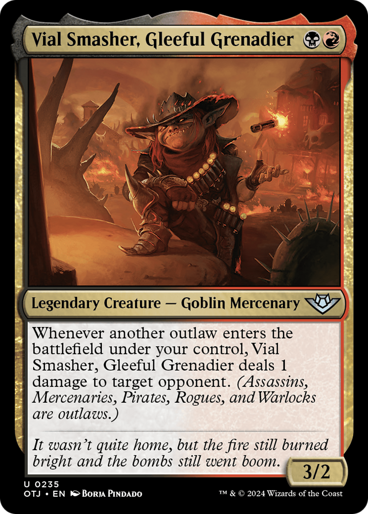 Vial Smasher, Gleeful Grenadier (OTJ-235)  - Outlaws of Thunder Junction