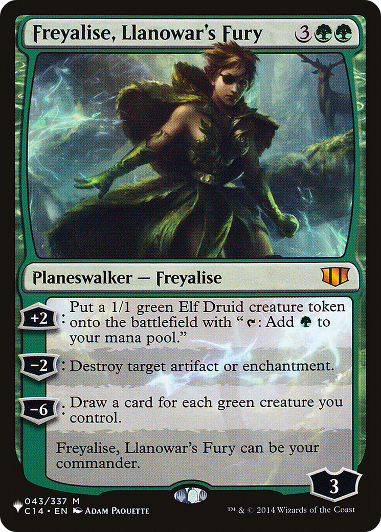 Freyalise, Llanowar's Fury (LIST-043/337)  - The List