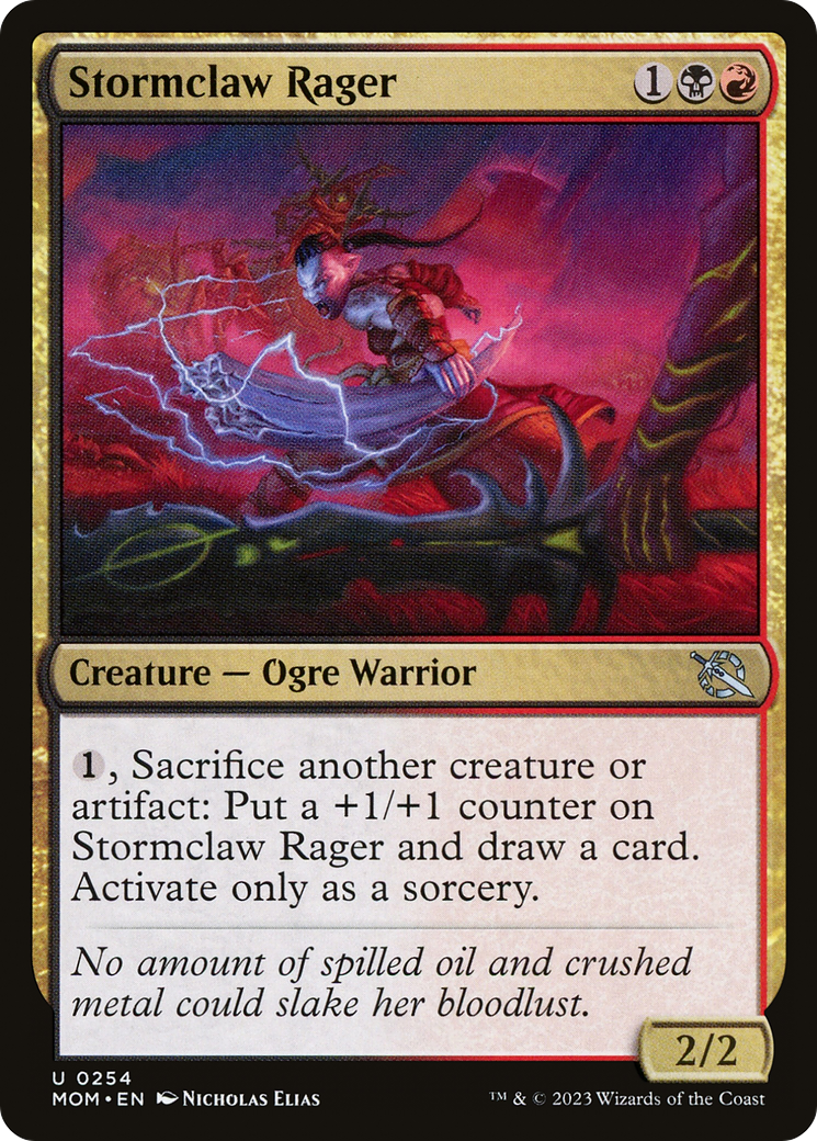 Stormclaw Rager (MOM-254)  Foil - March of the Machine