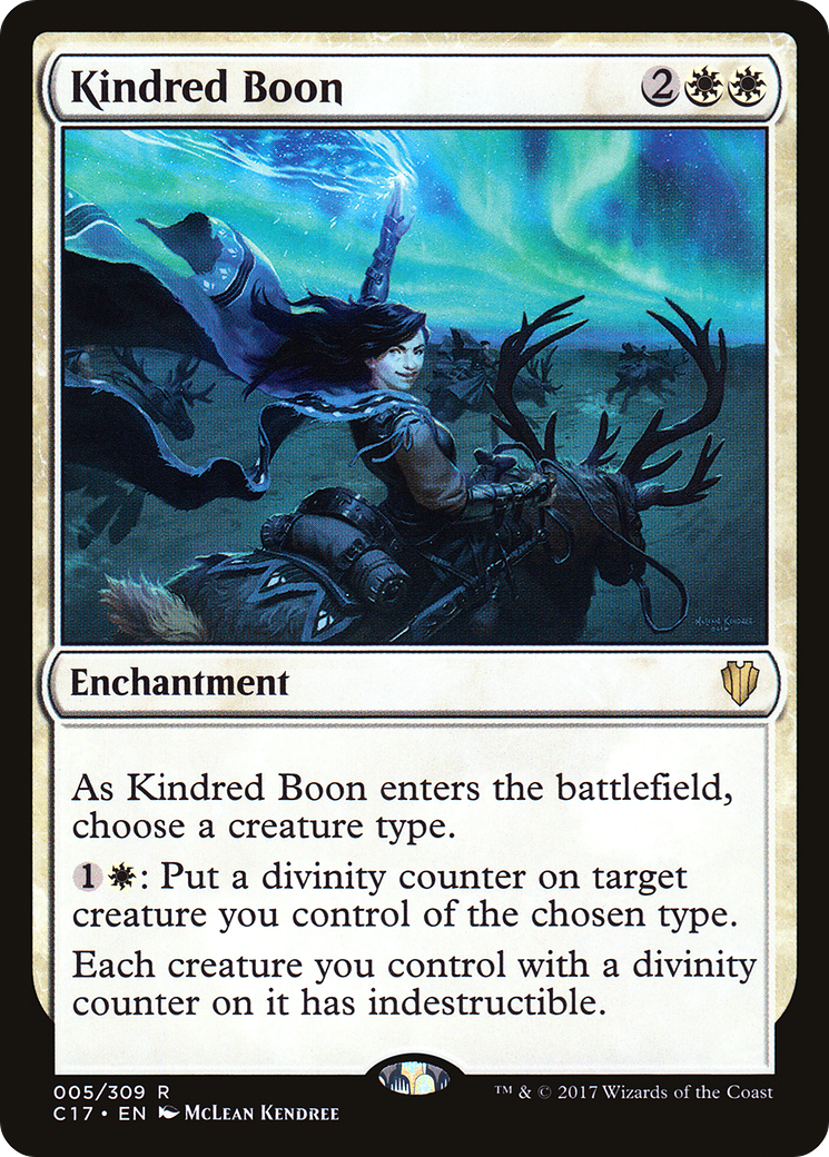 Kindred Boon (C17-005)  - Commander 2017