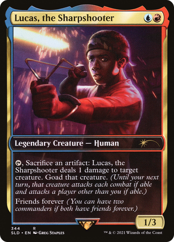 Lucas, the Sharpshooter (SLD-344)  Foil - Secret Lair Drop / Lucas, the Sharpshooter