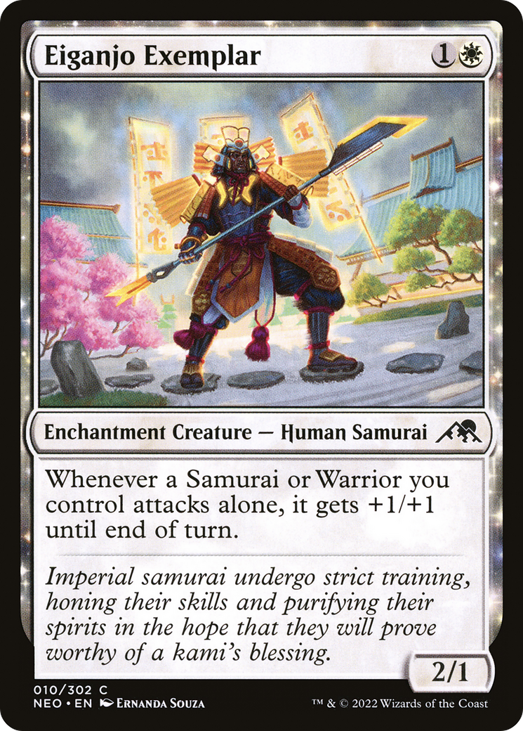 Eiganjo Exemplar (NEO-010)  Foil - Kamigawa: Neon Dynasty: (enchantment)