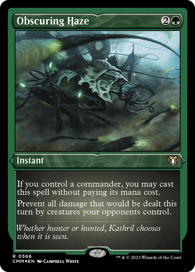 Obscuring Haze (CMM-566)  Etched Foil - Commander Masters