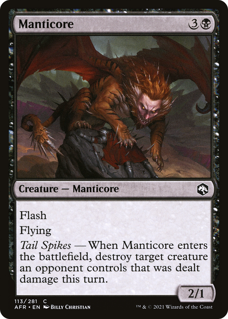 Manticore (AFR-113)  - Adventures in the Forgotten Realms