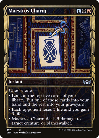 Maestros Charm (Showcase) (SNC-317)  - Streets of New Capenna: (Showcase)