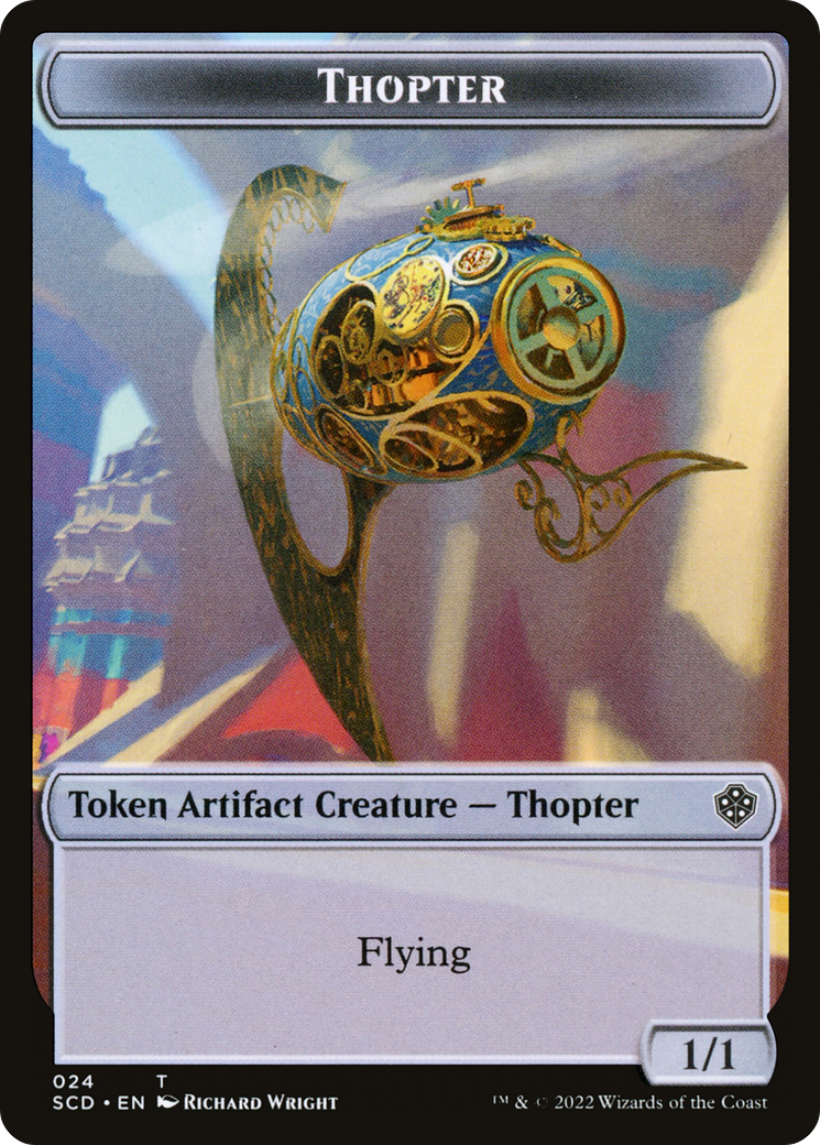 Thopter (TSCD-024)  Foil - Starter Commander Deck Tokens