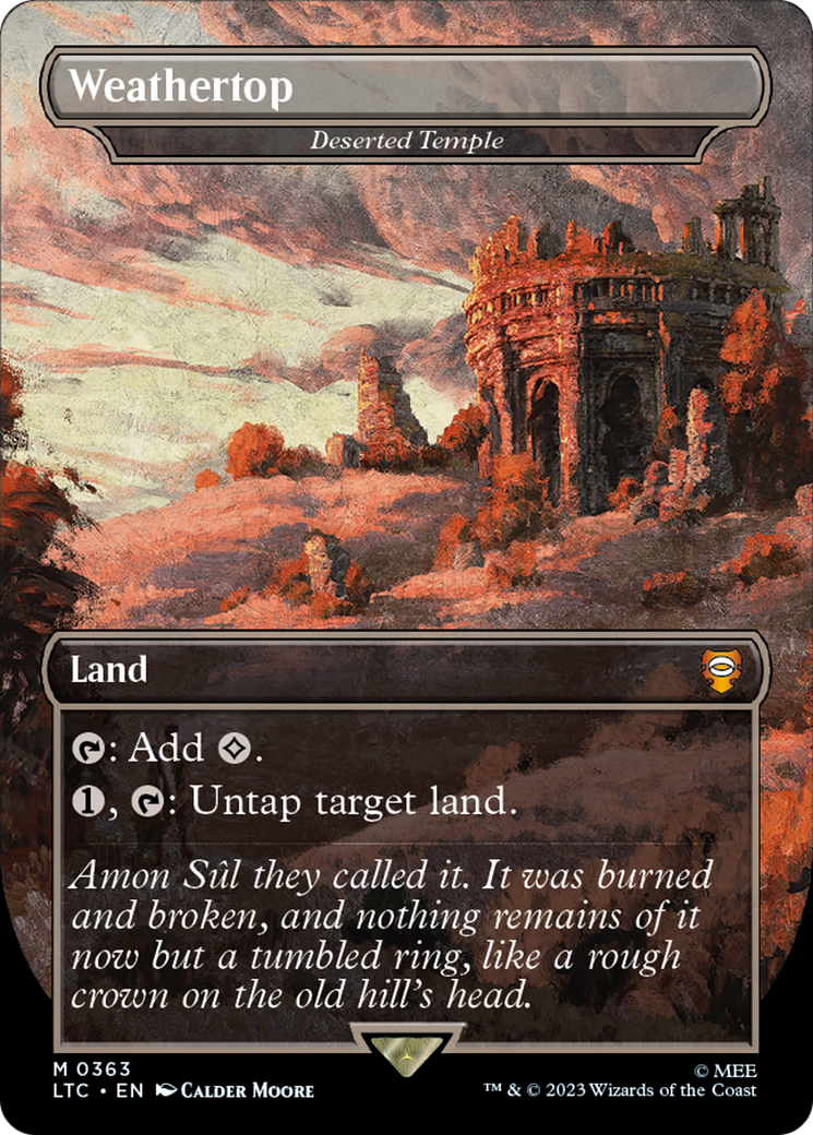 Weathertop - Deserted Temple (LTC-363)  - Tales of Middle-earth Commander / Weathertop (Borderless)