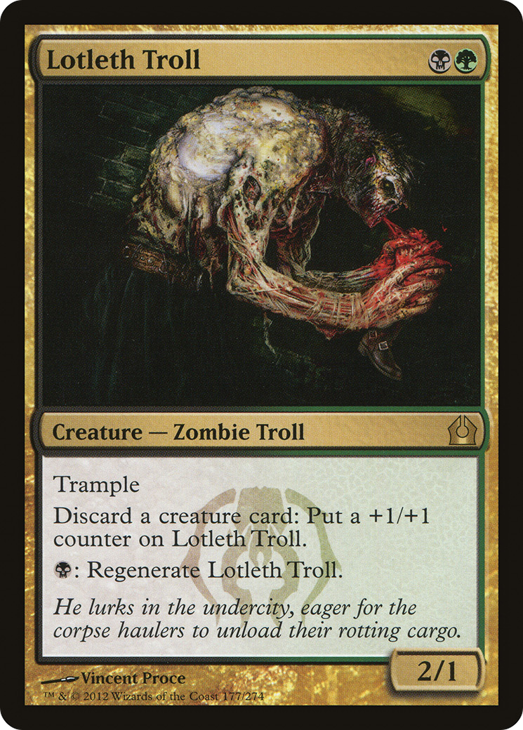 Lotleth Troll (RTR-177)  Foil - Return to Ravnica