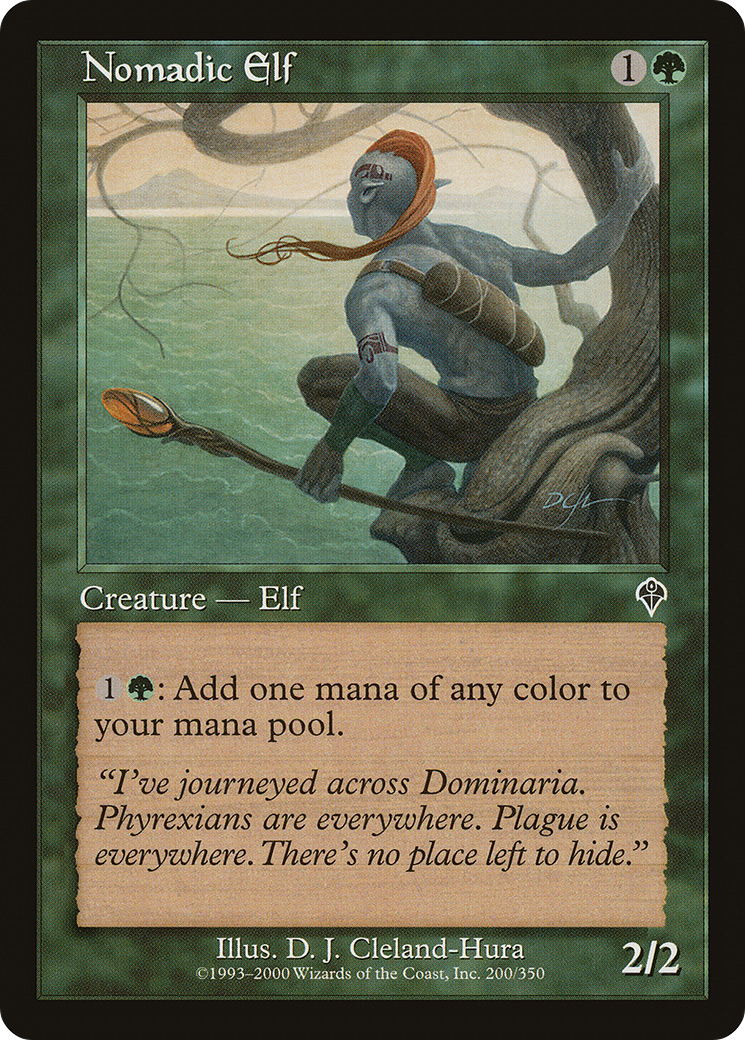 Nomadic Elf (INV-200)  Foil - Invasion