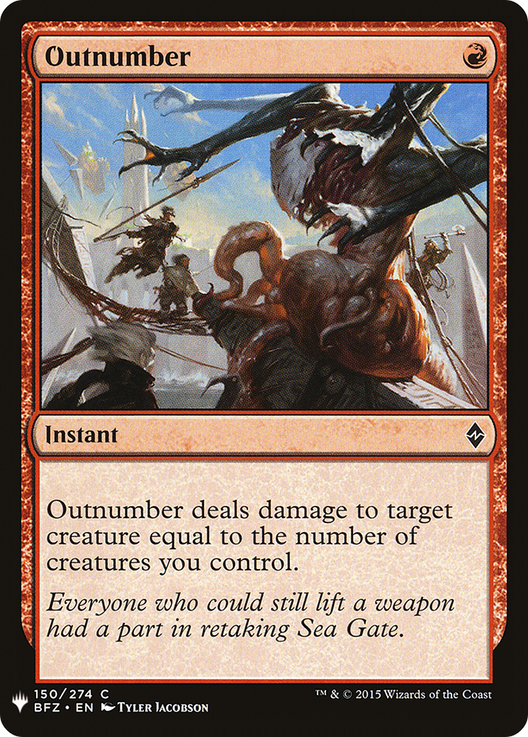Outnumber (LIST-BFZ-150)  - The List