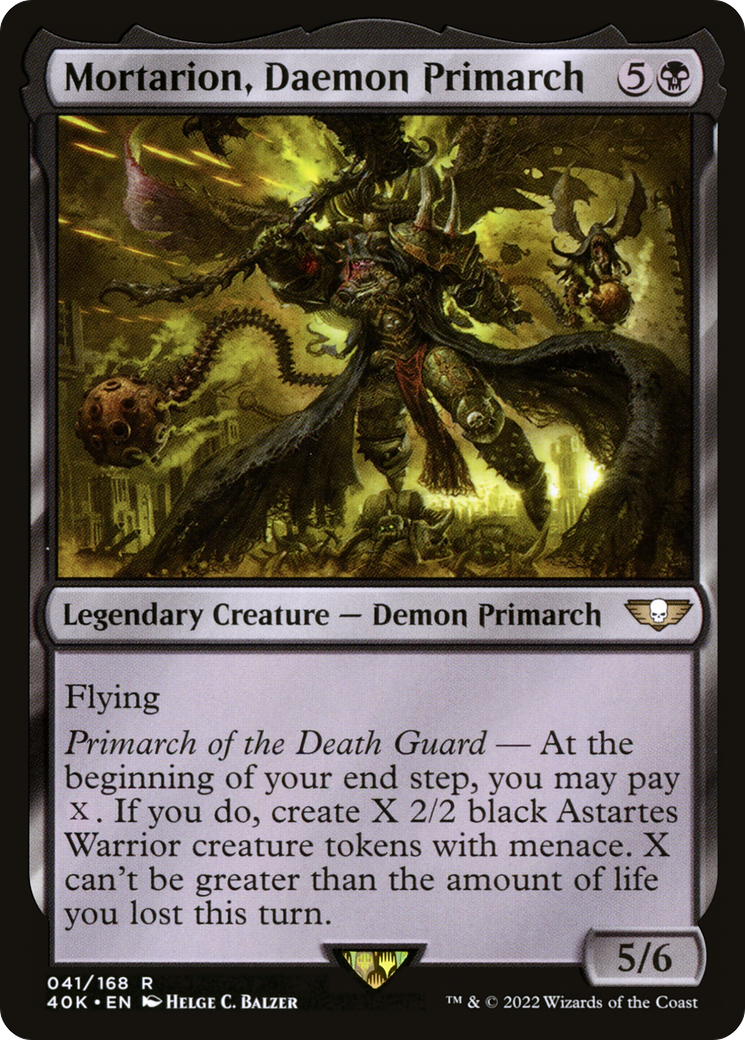 Mortarion, Daemon Primarch (40K-041)  - Warhammer 40,000 Commander