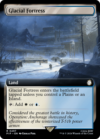 Glacial Fortress (Extended Art) (PIP-497) - Fallout: (Extended Art) Foil