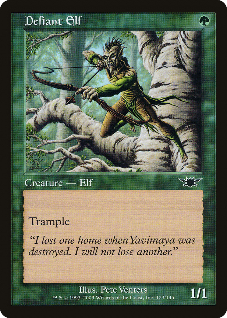 Defiant Elf (LGN-123)  Foil - Legions