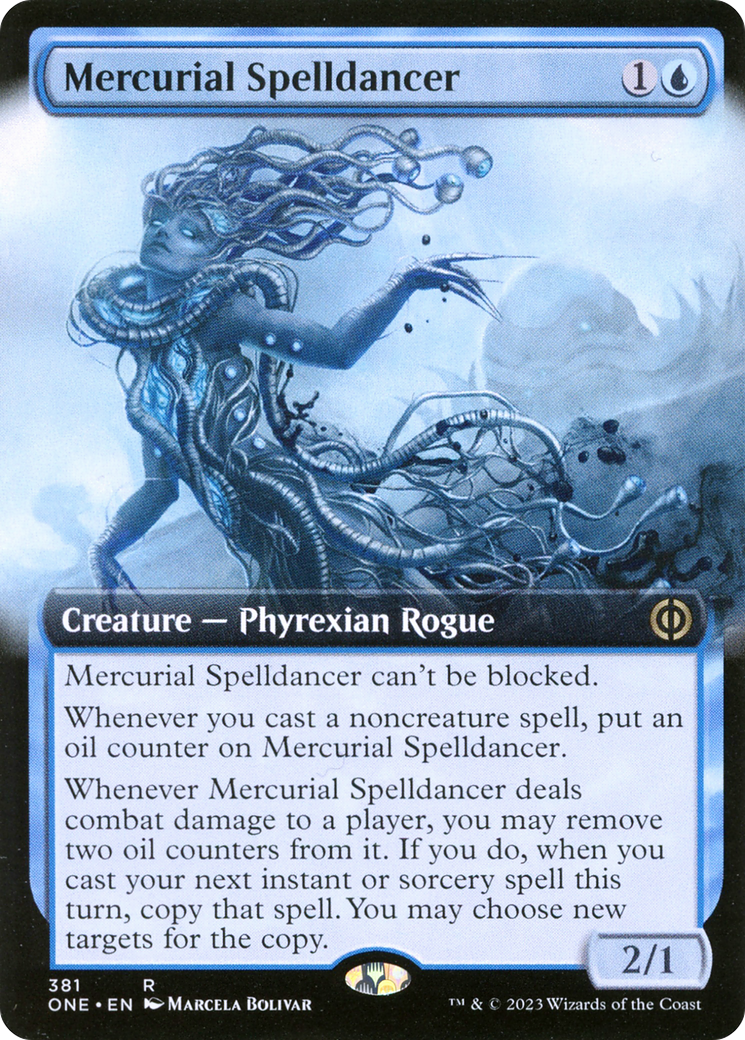 Mercurial Spelldancer (Extended Art) (ONE-381) - Phyrexia: All Will Be One: (Extended Art) Foil