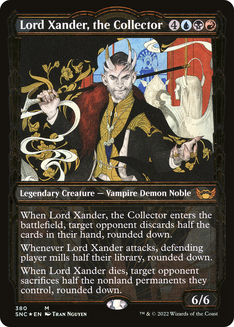 Lord Xander, the Collector (Gilded Foil) (SNC-380)  Foil - Streets of New Capenna: (Showcase)