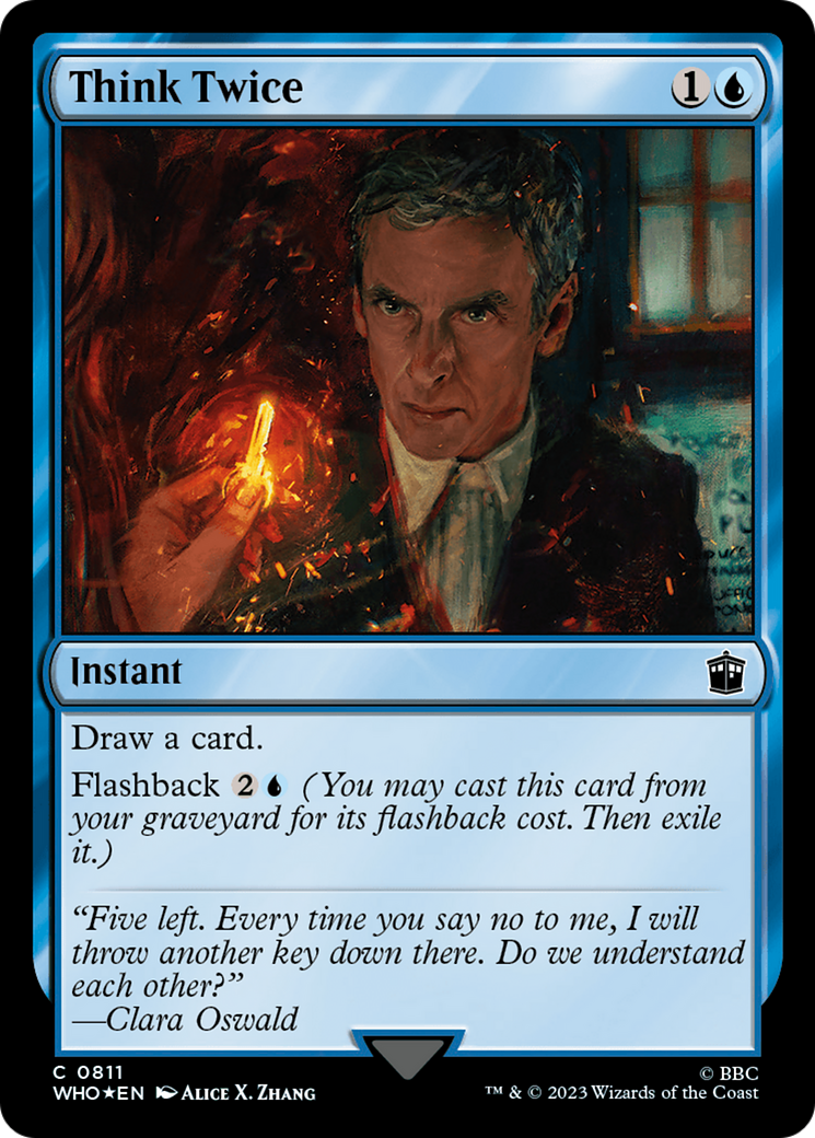 Think Twice (Surge Foil) (WHO-811)  Foil - Doctor Who