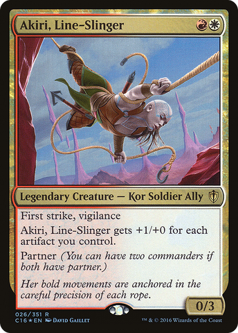 Akiri, Line-Slinger (C16-026)  Foil - Commander 2016