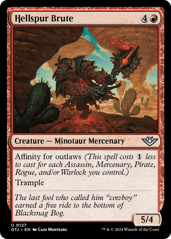 Hellspur Brute (OTJ-127)  Foil - Outlaws of Thunder Junction
