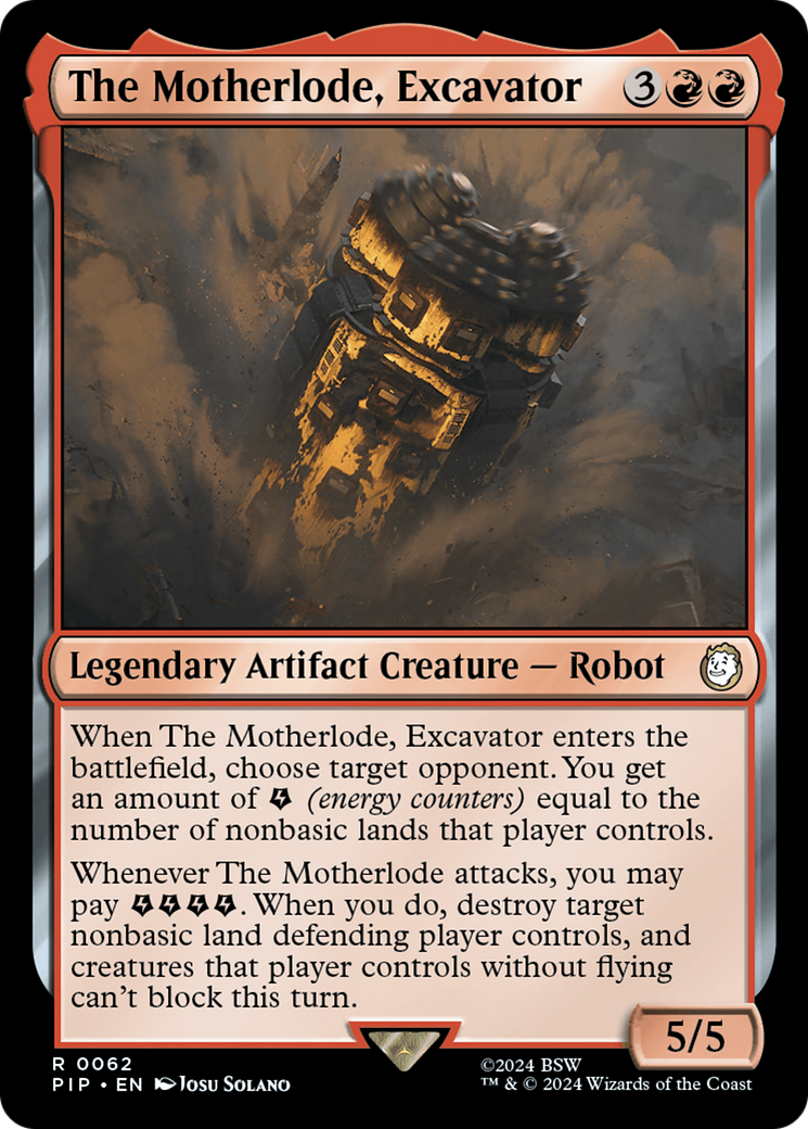 The Motherlode, Excavator (PIP-062)  Foil - Fallout