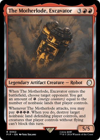 The Motherlode, Excavator (PIP-062) - Fallout Foil