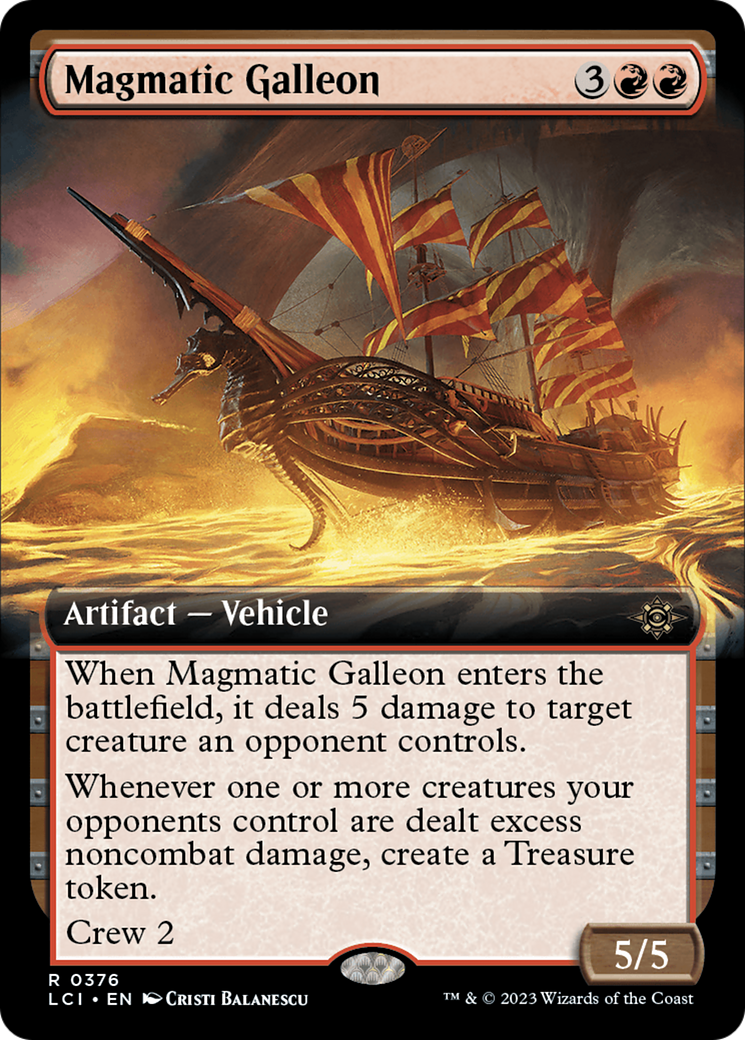 Magmatic Galleon (Extended Art) (LCI-376)  Foil - The Lost Caverns of Ixalan: (Extended Art)