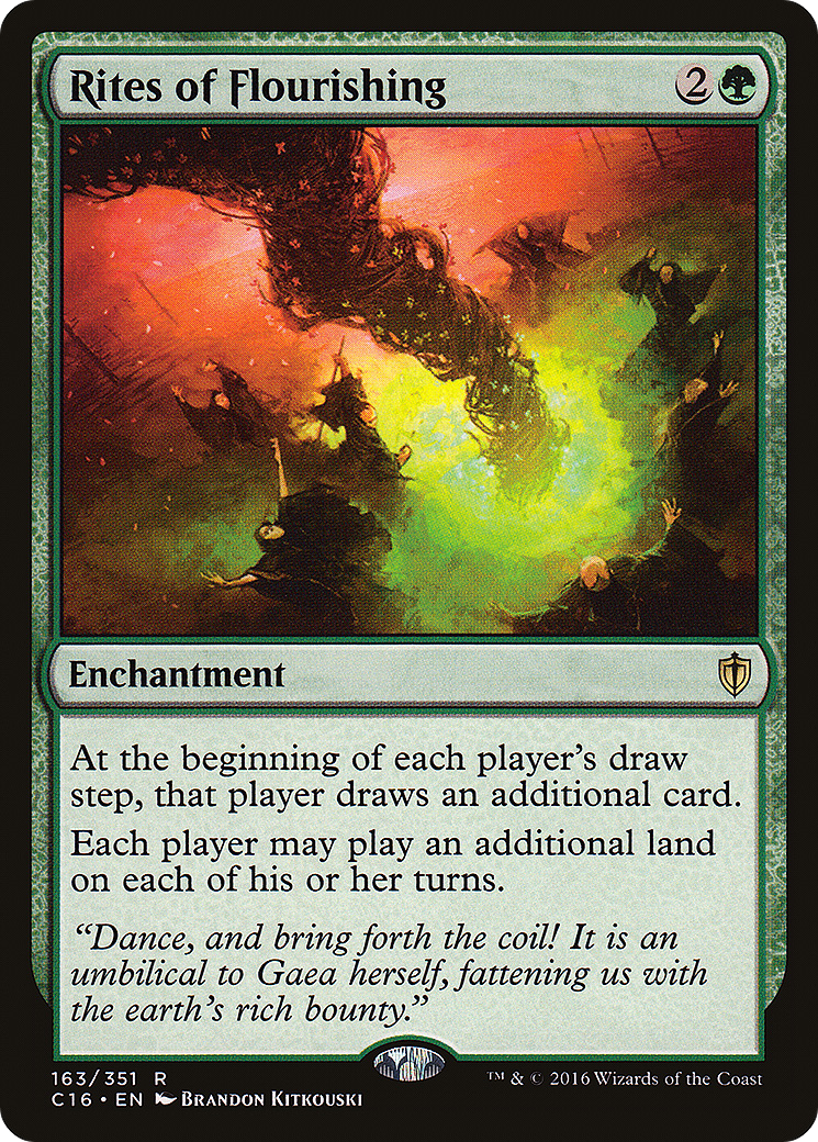Rites of Flourishing (C16-163)  - Commander 2016