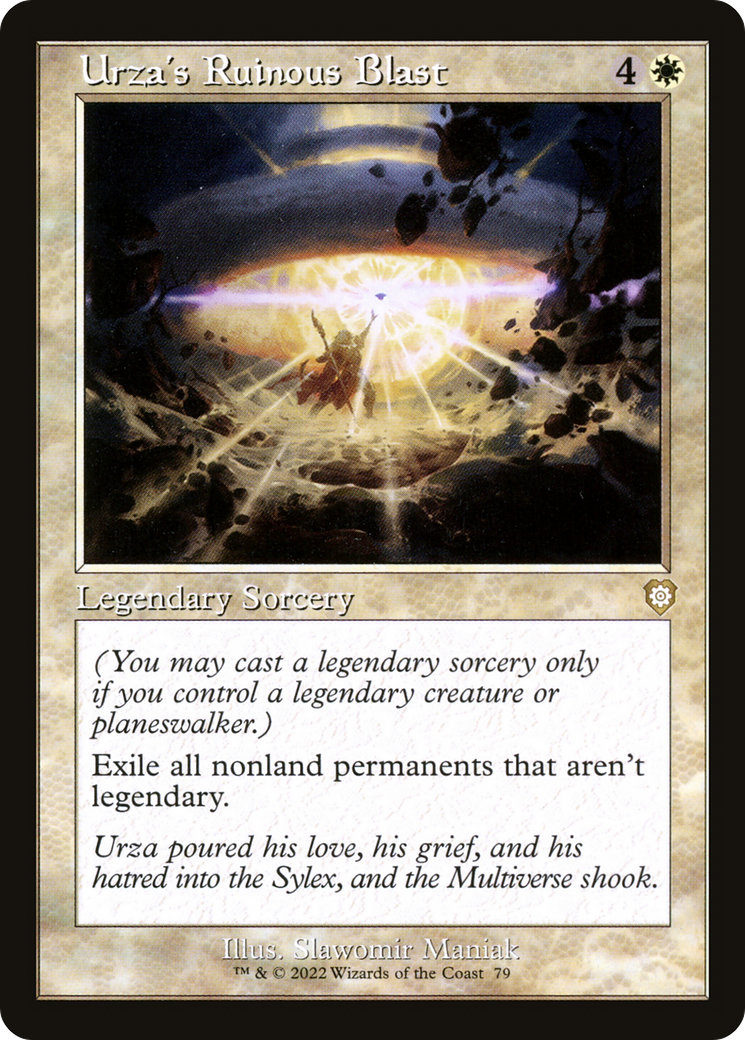 Urza's Ruinous Blast (Retro Frame) (BRC-079)  - The Brothers' War Commander