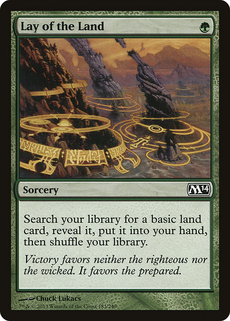 Lay of the Land (M14-183)  Foil - Magic 2014